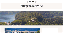Desktop Screenshot of burgenarchiv.de