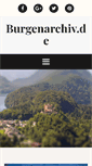 Mobile Screenshot of burgenarchiv.de