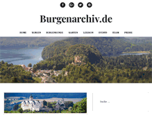 Tablet Screenshot of burgenarchiv.de